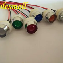 5 шт. 10 мм 5 В DC Предварительно проводной матовый LED+ Пластик ободок держатель свет цвет красный, желтый синий зеленый белый Orange теплый белый матовый