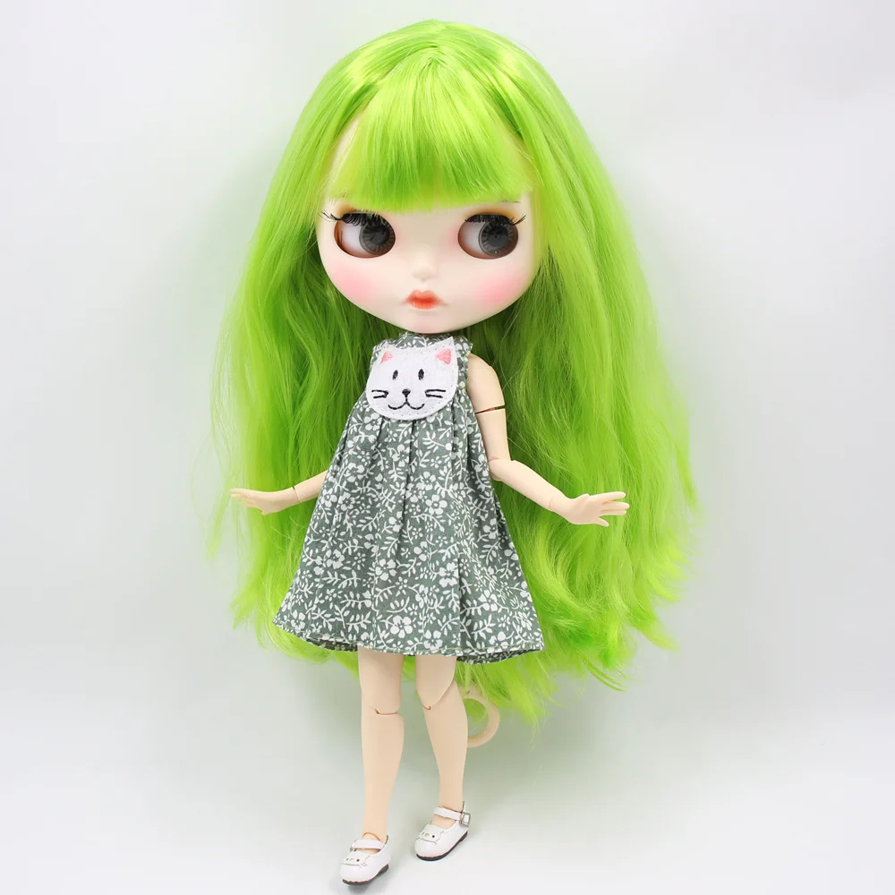 ICY Nude Blyth изготовленная на заказ кукла No. QM422 зеленые волосы 1/6 bjd, pullip, licca, jerryberry