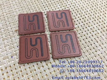 

Custom made high quality leather label / artificail leather /simulation leather label / leather label /main label