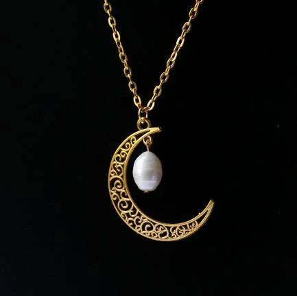 Ювелирные изделия hzew Sun Moon Подвеска из золотого натурального камня Сейлор Мун