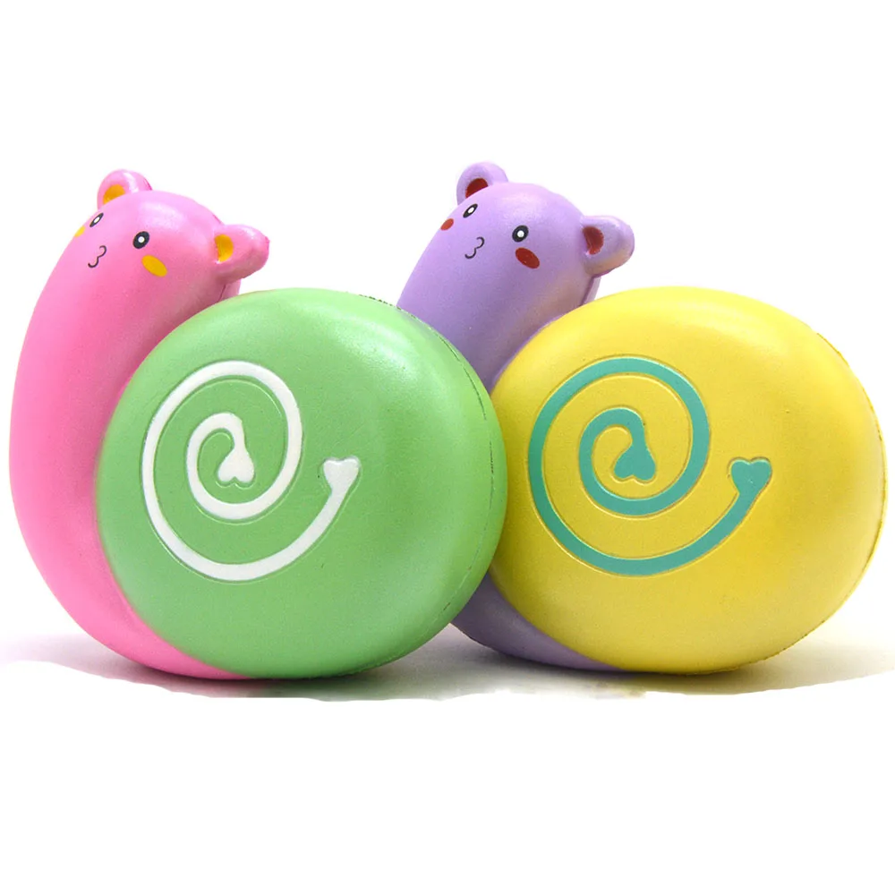 12PCS Cute Kiibru Rare Snail Squishy Cartoon Super Slow Rising Kawaii ...