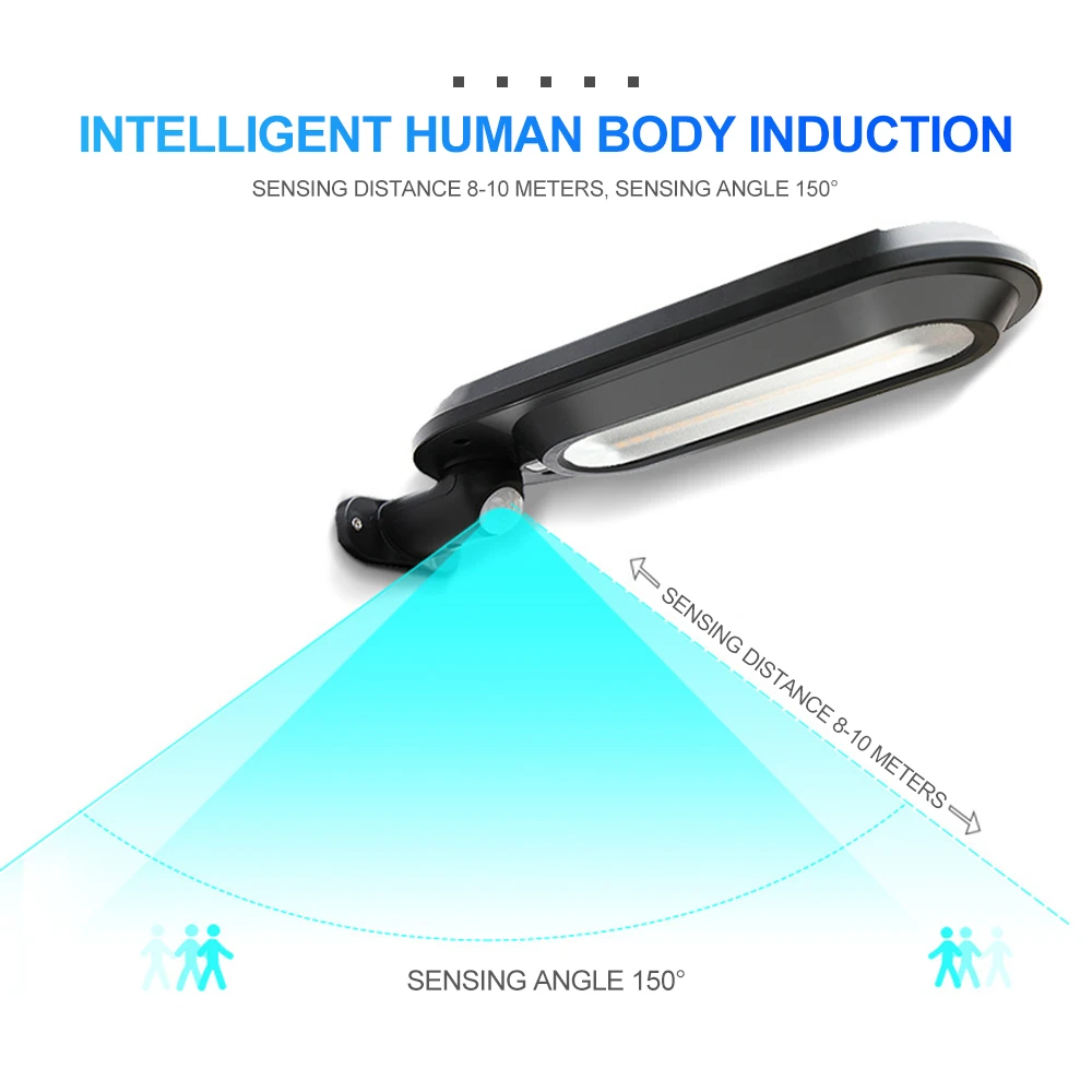 PIR датчик движения светодиодный настенный светильник на солнечной батарее Наружное освещение водонепроницаемое светодиодное освещение для сада декор виллы уличный свет