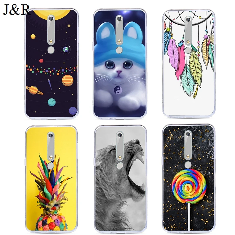 For Nokia 6.1 Case For Nokia 6 2018 Flower Soft Silicone Cases For Nokia 2.1 3.1 5.1 6.1 7 PLUS 8 9 640