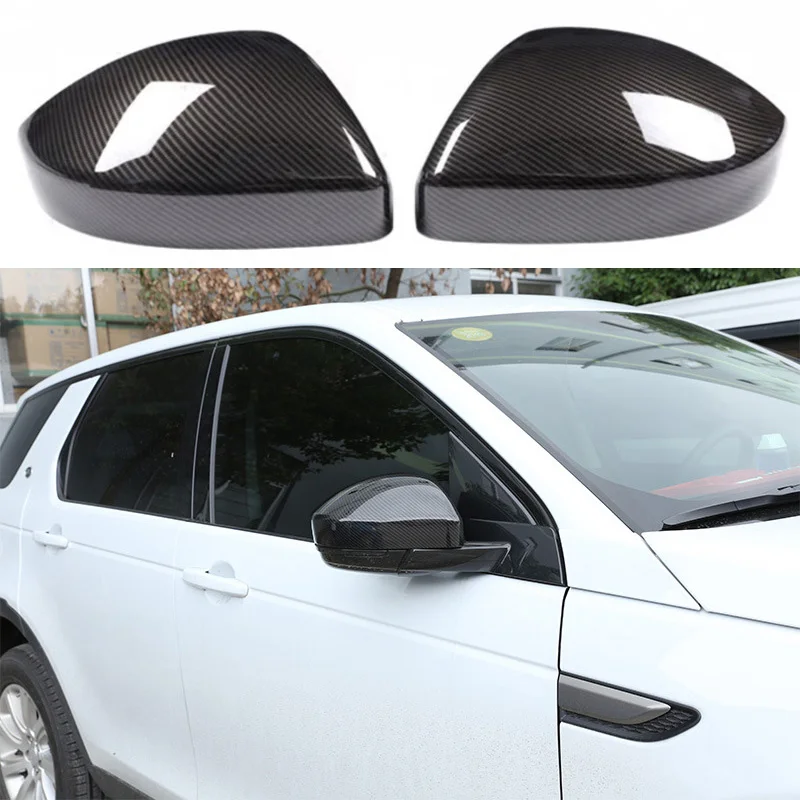 

For Land Rover Discovery Sport Range Rover Velar Evoque Jaguar F-Pace Rearview Rear View Mirror Cover Caps Trim Car Accessories