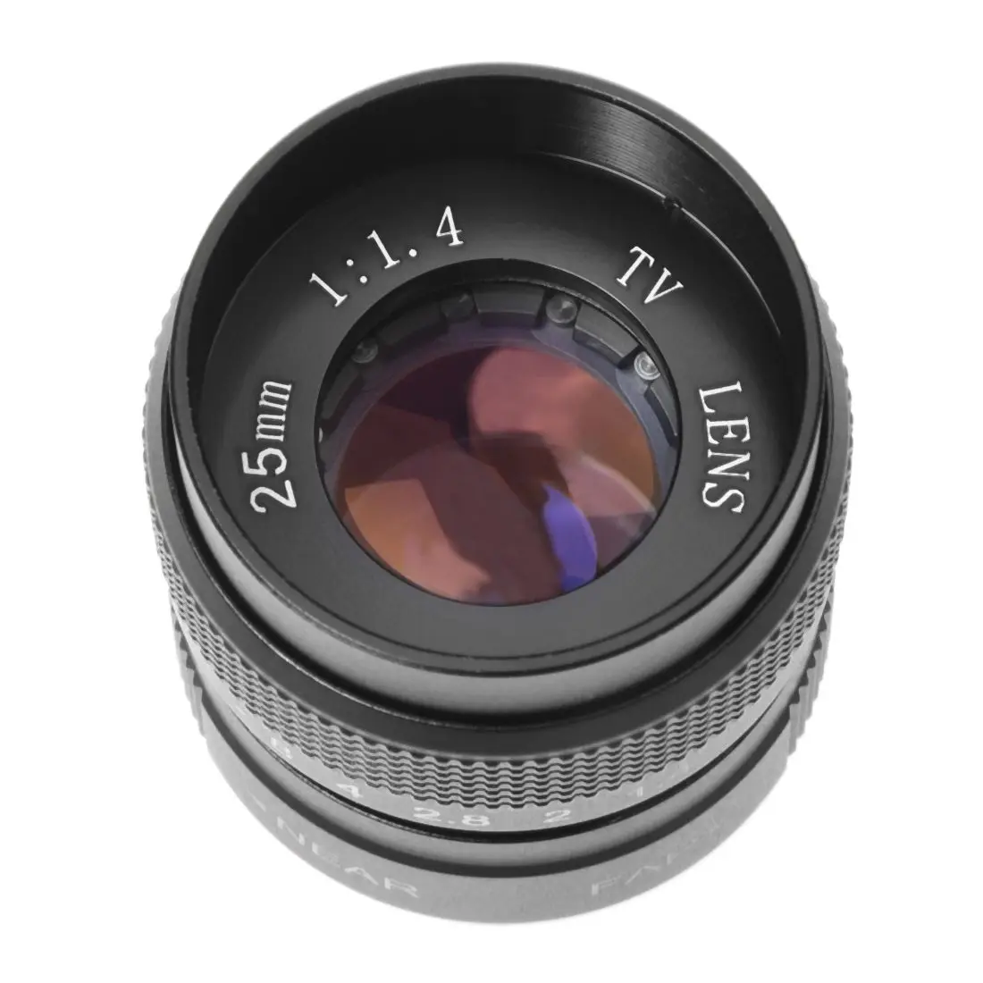  Television TV Lens/CCTV Lens for C Mount Camera 25mm F1.4 in Black - 32824127671