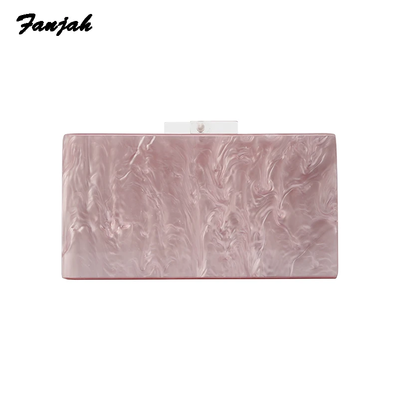 

Pearl Marble Pink Summer Women Shell Bags Fashion Acrylic Purse Female Shoulder Bag Girls Party Messenger Acrylic Clutch Bags