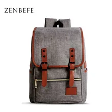 ZENBEFE 2014-qualitäts-frauen Rucksäcke Qualität Leinen Schultaschen Freizeit College Laptop Rucksack Frauen Reisetasche Rucksack