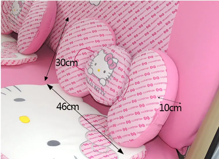 Hello Kitty Car Seat Support Back Cushion Covers Car