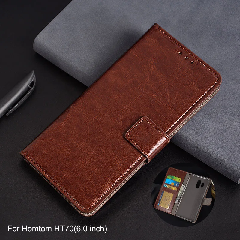 

For Homtom HT70 Case 6.0 inch Leather Phone Cover Photo Frame Flip Wallet Cases For Coque Homtom HT70 Shockproof Phone Cover