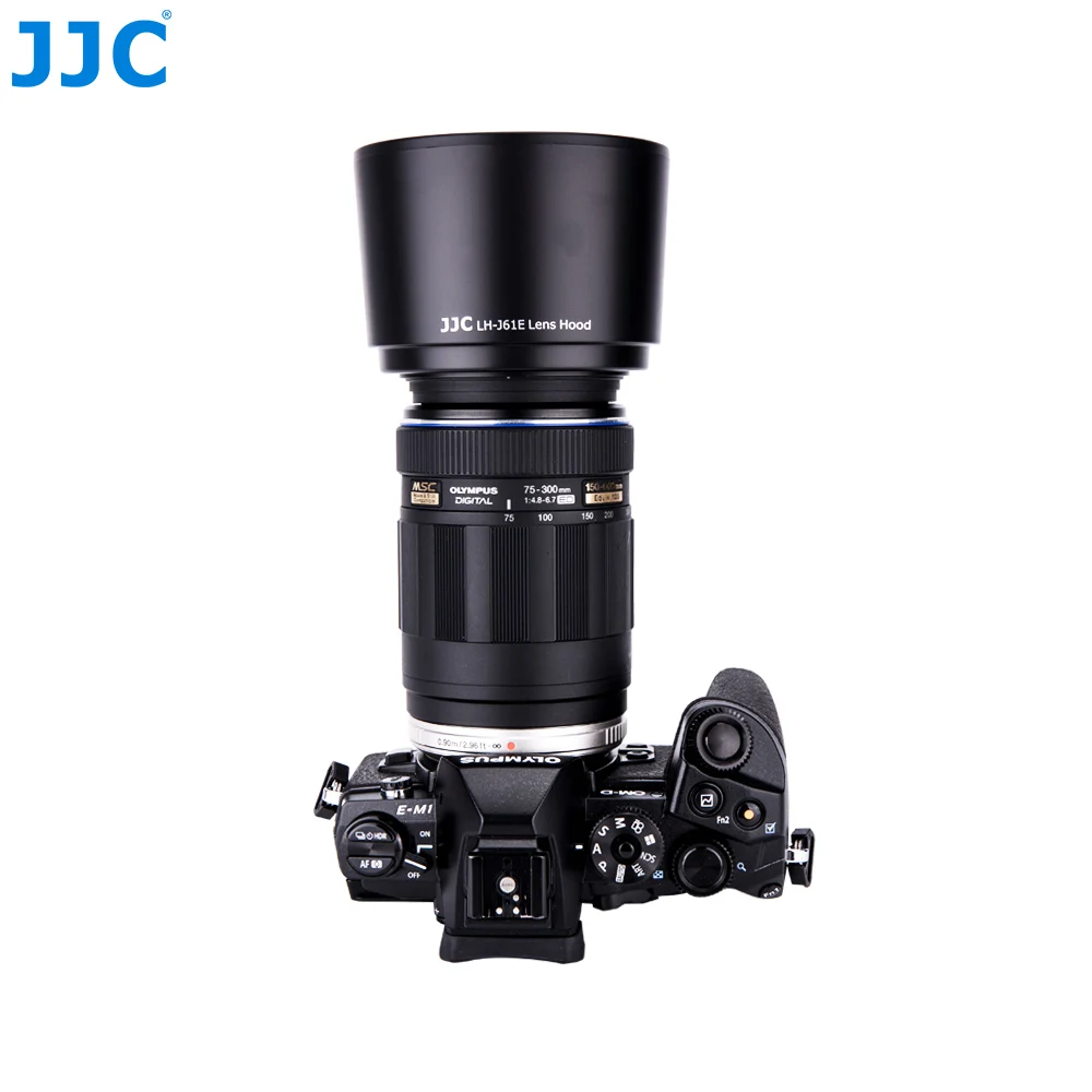 JJC бленда объектива 58 мм для Olympus M. ZUIKO DIGITAL ED 75-300 мм f/4,8-6,7 II объектив заменяет LH-61E