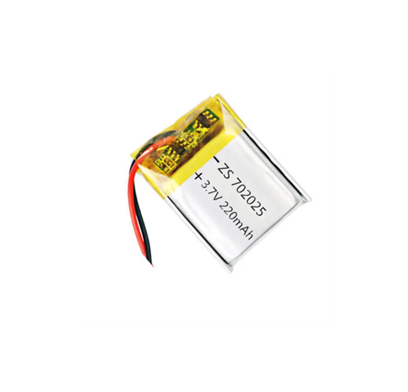 

1Pcs Polymer battery 220 mah 3.7V 702025 smart home MP3 speakers Li-ion battery for dvr,GPS,mp3,mp4,cell phone,speaker