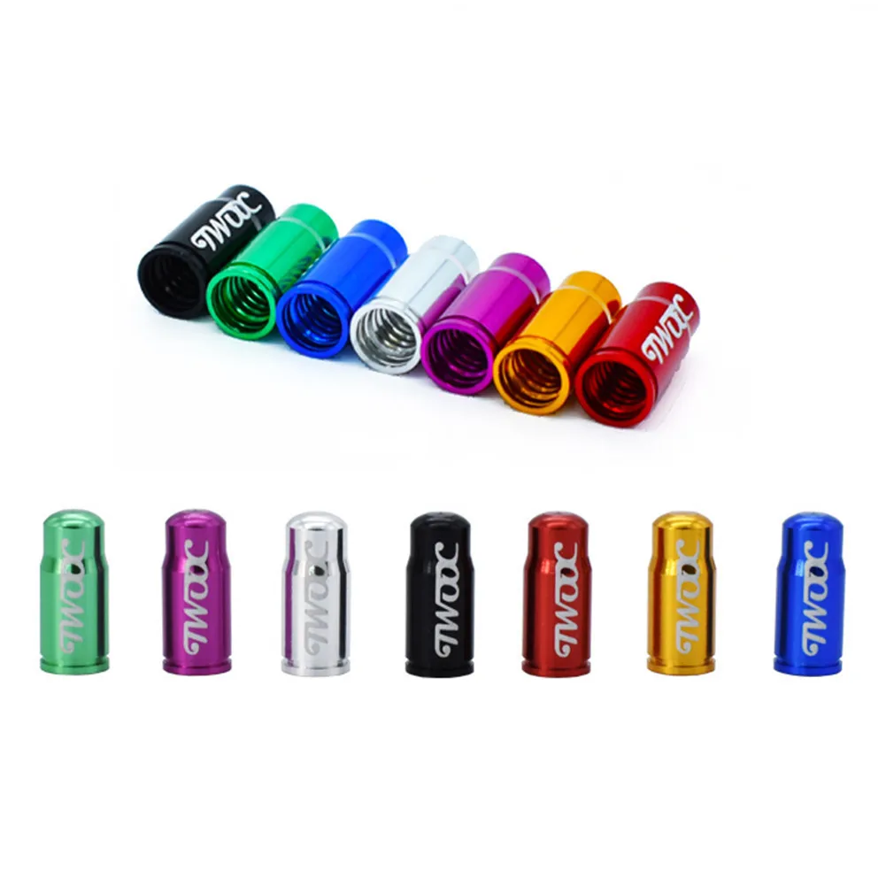 

2pcs Aluminum 7 Colors MTB Road French Tyre Dustproof Bike Valve Caps Bicycle Wheel Tire Covered Protector