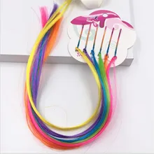 6pcs/set Girls Rainbow Hair Clips Twist Wig Hairpins Bohemian Braid Headband for Kids Boutique Butterfly Hair Clip Accessories