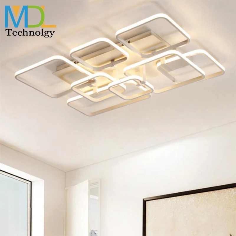 

Moden LED Ceiling Chandeliers White Coffee Flush 45W-220W Surface Mounted Pendant Fixture light For Living Study Room Bedroom