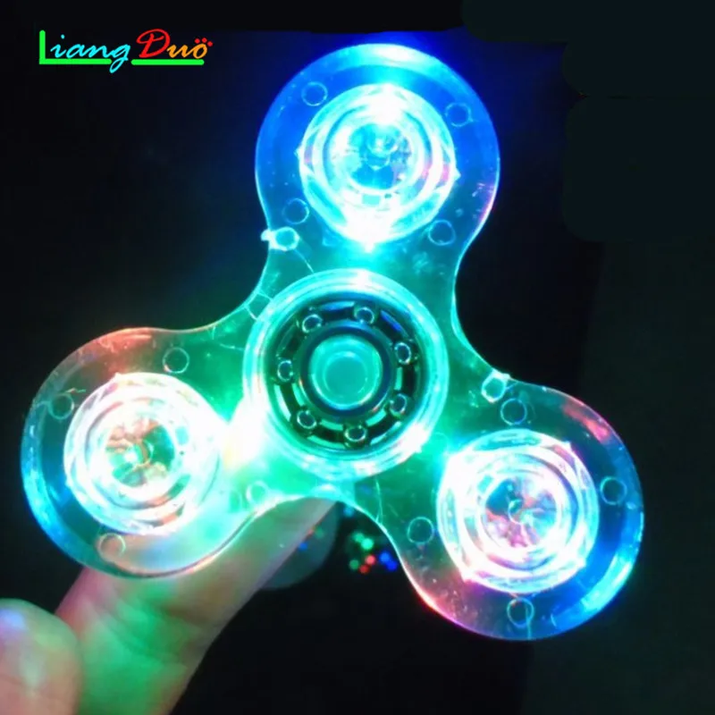 Fingertip Gyroscope LED Light Switch Electroplating Gyroscope