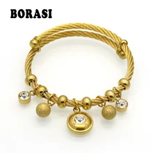 Новые фирменные ювелирные изделия песочный шар браслеты-талисманы из бус& Браслеты для женщин хрустальные бусины браслет Pulsera Рождественский подарок