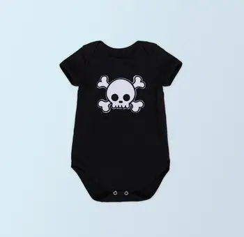 

1PC Unisex Baby Girl Baby Boy Skull Happy Easter Party Outfit Infant Newborn Girl Clothes 0-24months