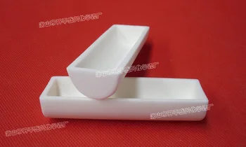 

100x30x20mm semicircular 99.5%Al2O3 High Purity and Thermal Square Corundum Melting Pot /Alumina Ceramic Boat