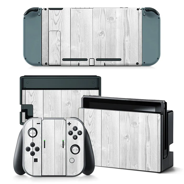 Падение доставка деревянный дизайн кожи наклейки для Nintendo консоли коммутатора игры Переводные картинки