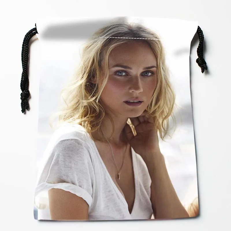 New Arrive Diane Kruger Drawstring Bags Custom Storage Bags Storage Printed gift bags More Size 27x35cm
