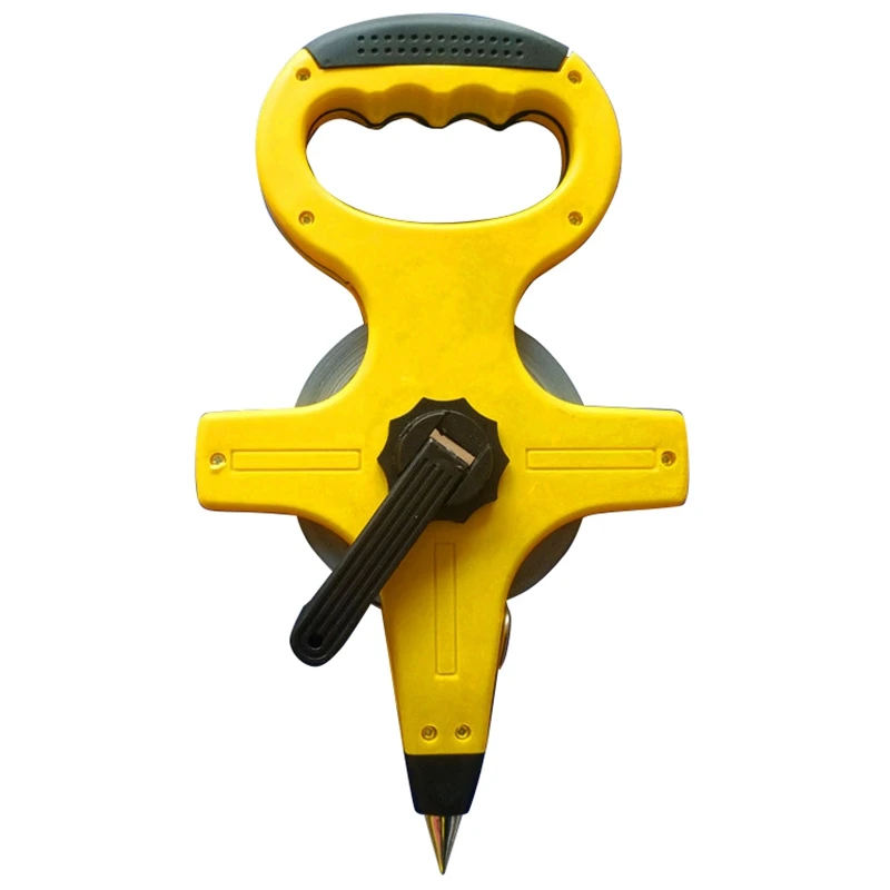 Yellow Нержавеющая Сталь рулетка метрическая линейка лента 30 М телескопический строительный рабочий измерительный инструмент - Цвет: Yellow