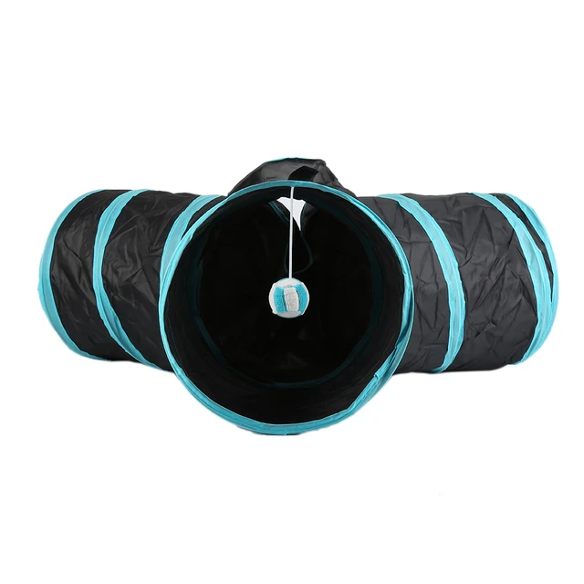 New Arrival Foldable Pet Cat Toys For Cat Tunnel with Ball new Style Pet Kitten Rabbit Funny Play 3 Way Tunnel Toys