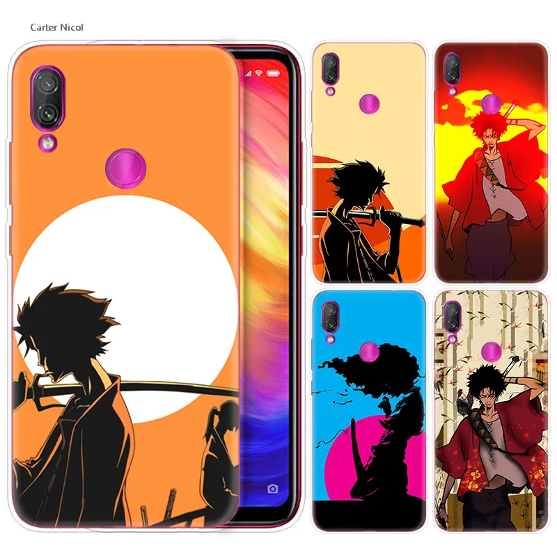 

Silicone Case for Xiaomi Redmi Note 7 6 5 Plus Mi A2 8 Lite Pro Prime Play Phone Cases Cover Anime Samurai Champloo