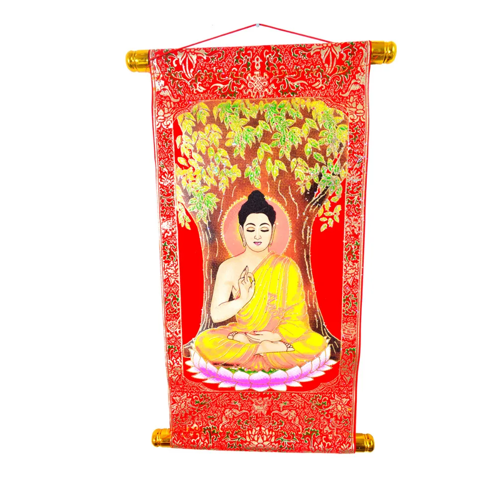 

Chinese Feng Shui Buddhist Goddess of Mercy wall scroll picture SKU J2056
