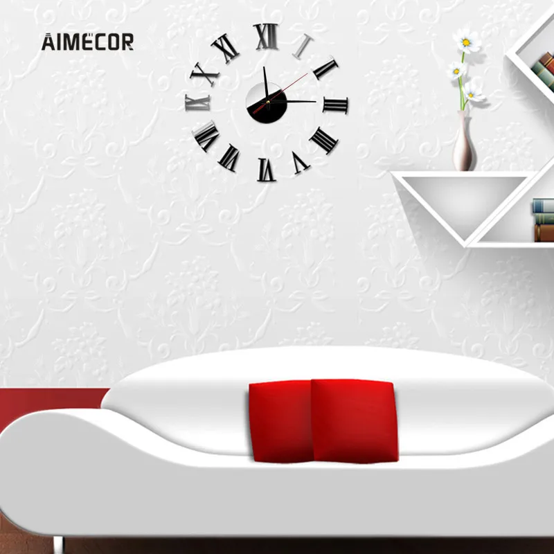 Aimecor роскошные римские модные настенные Креативные украшения большие цифровые DIY