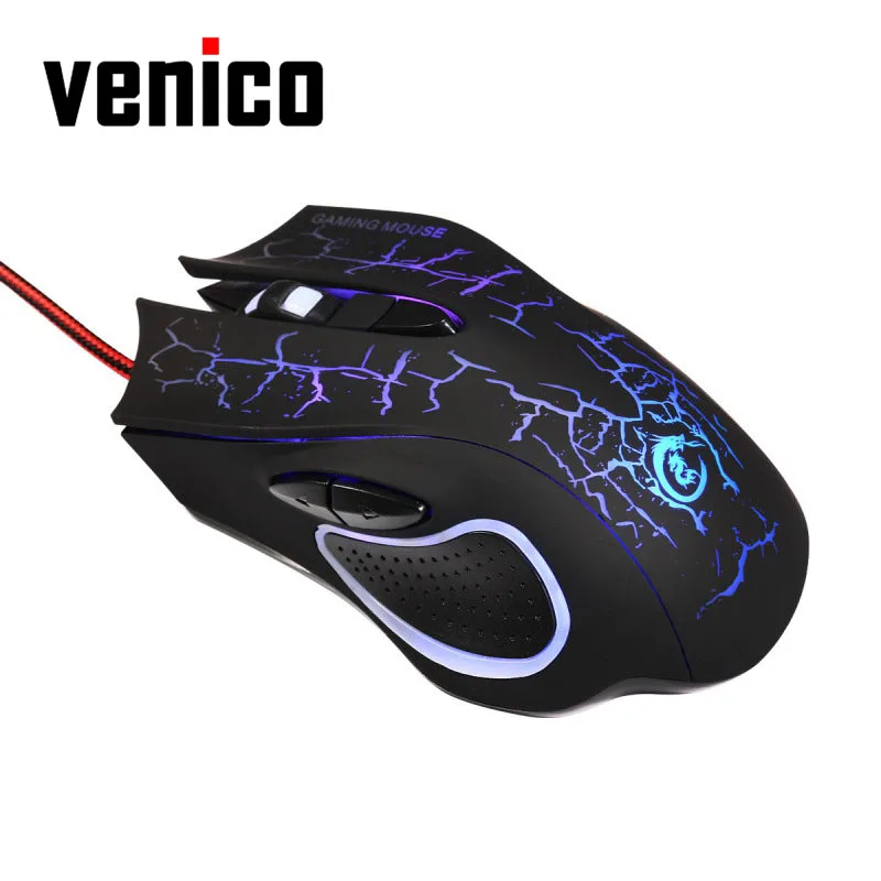 VENICO Promotion 3200DPI LED Optical 6D USB Wired Gaming Game Mouse Pro