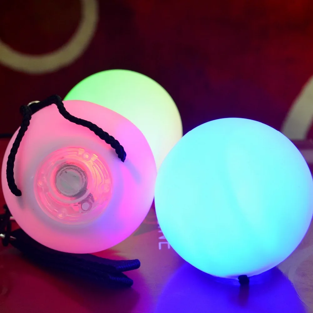 Шарики для танца живота светодиодные светящиеся шарики RGB живота|belly dance|led poiled poi