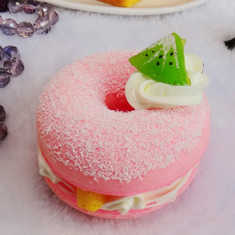 

New Multi-color Random Sweet Squishy Simulation Donuts PU Fun Toys Decoration