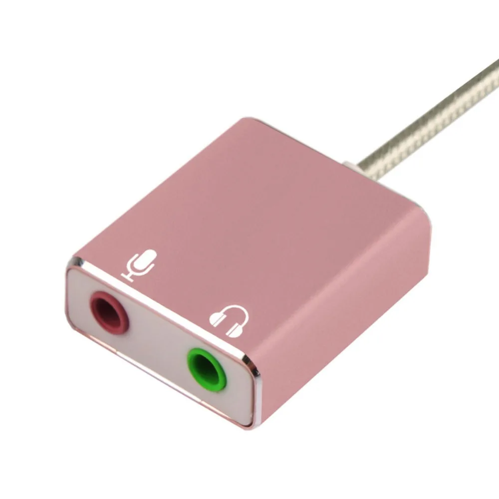 

USB2.0 External Sound Card 3D Stereo 7.1 Mic Audio Adapter 3.5mm Jack Sound Card 2A #265421