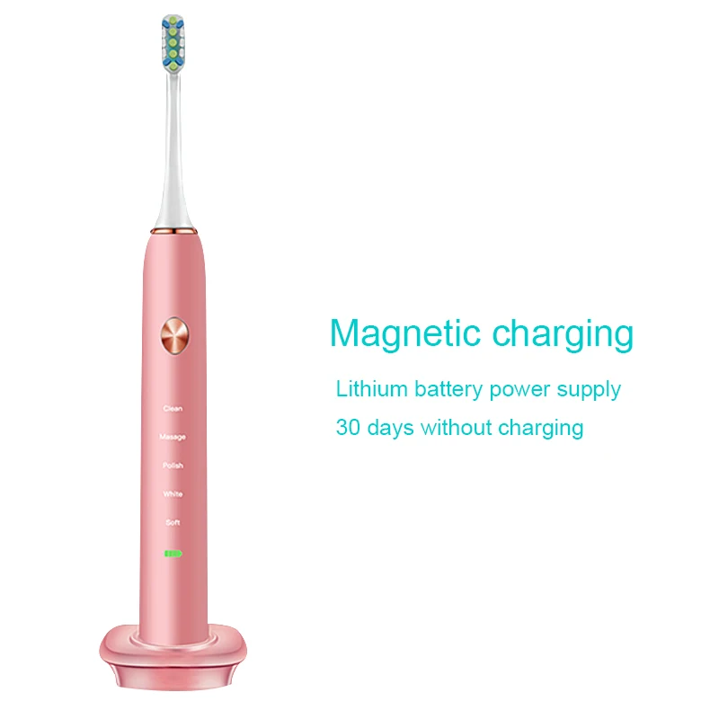 

Adult electric toothbrush children's electric toothbrush IPX7 waterproof magnetic version sound wave rechargeable Gift