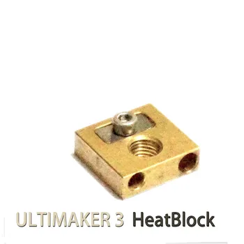 

Ultimaker 3 replacement heater block UM3 3D printer core Heat Block Brass Heater Block
