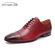 Mens formal shoes leather men dress oxford shoes for men dressing wedding business office shoes lace up male zapatos de hombre