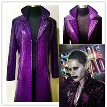 Джаред Лето Джокер костюм отряд самоубийц Хэллоуин косплей костюм пальто на заказ