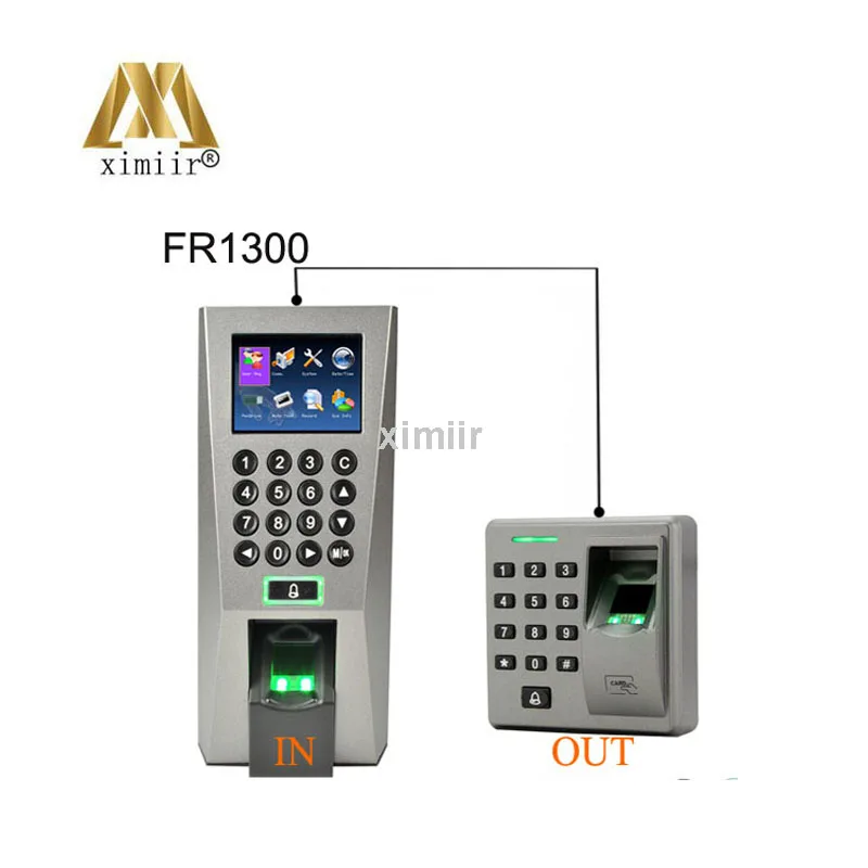 

RS 485 Fingerprint & Id card reader Keyapd fingerprint slave reader work with inbio160 inbio260 Inbio 460 FR1300