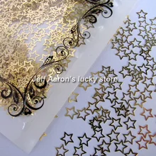 Kawaii дизайн 3d металлическая звезда стиль дизайн ногтей стикер украшения накладные ногти украшение для сотового телефона Прямая