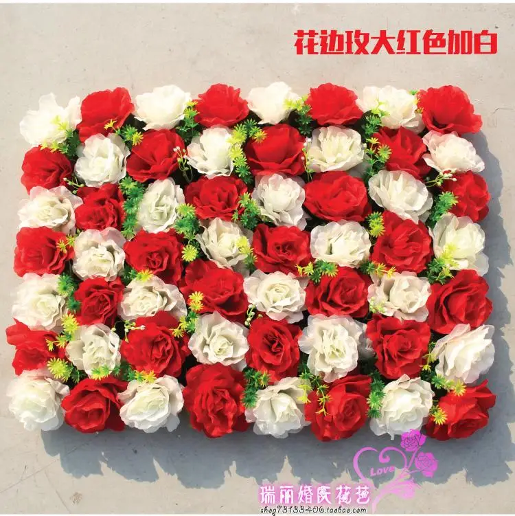 40x60 см Шелковая роза искусственная Цветочная стена искусственный цветок для свадьбы шёлковые цветы для украшения стены декорации фон