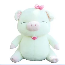 Милая плюшевая Мягкая игрушка "поросенок" Прекрасный улыбающийся поросенок игрушка саншун Мягкая игрушка "поросенок" подарок около 40 см 0266