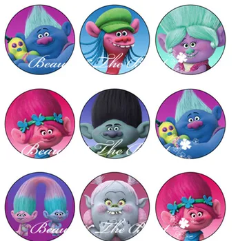

Singing Trolls Sticker,Cupcake Toppers,Birthday Party Decorations kids Sticker Label for Birthday,Baby Shower,Party supplies