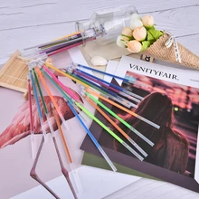 36 шт. красочные маркер флуоресцентный Flash сверкающих металлических гелевая ручка пополнения школьников Живопись Pen заправки