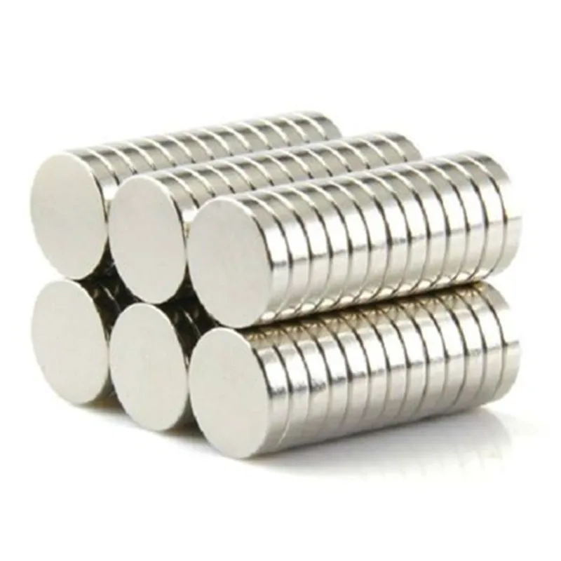 

Mayitr 100pcs N35 Rare Earth Neodymium Magnets Strong Round Magnet 5mmx1mm Silver For Power Tools