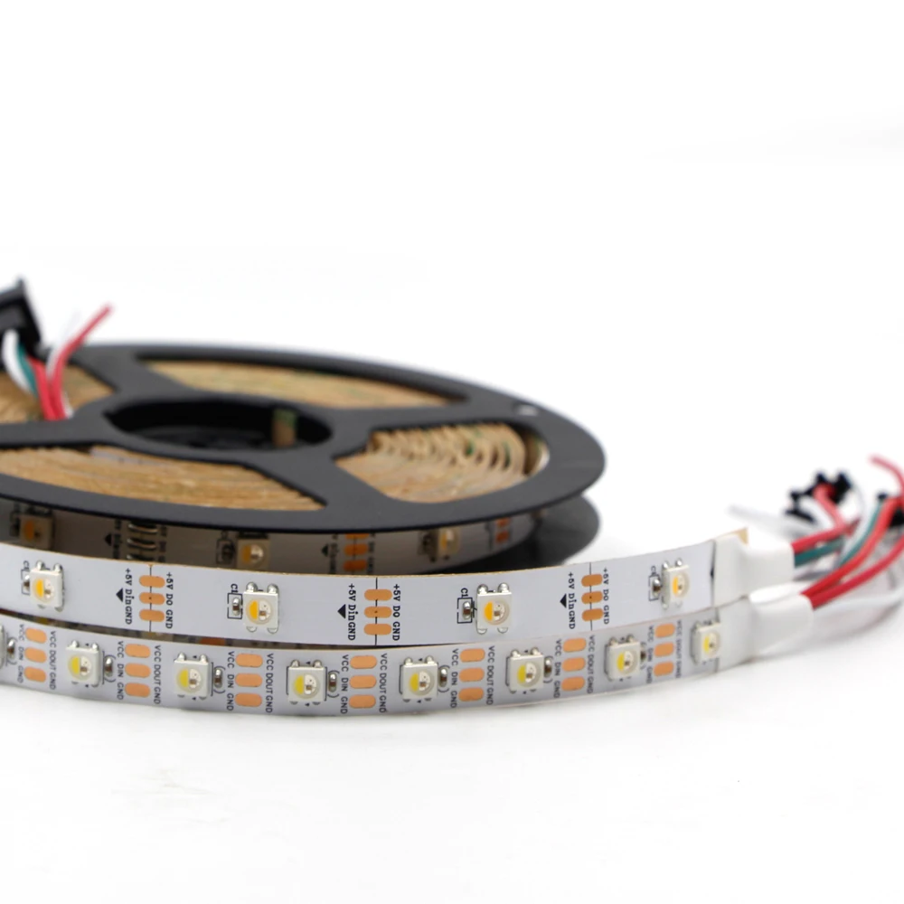 Светодиодная ленсветильник SK6812 RGBW RGB s 5050 (аналогичная ws2812b) 4 в 1 М/4 м/5 м 30/60/144
