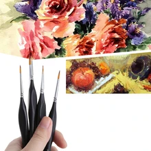 Набор кистей для красок 6X для миниатюрной акварели акриловая масляная живопись JUL-19A