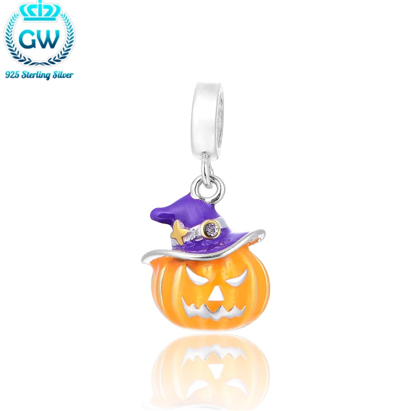 

Fashion Jewelry Colgantes De Plata 925 Halloween Pendant Pumpkin Decoration Jewel Diy Viko Jewelry S277-30