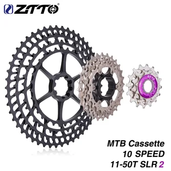 

ZTTO MTB 10 Speed 11-50T SLR2 UltraLight Cassette For M7000 m6000 10s 50T k7 360g CNC Freewheel Bicycle Sprockets