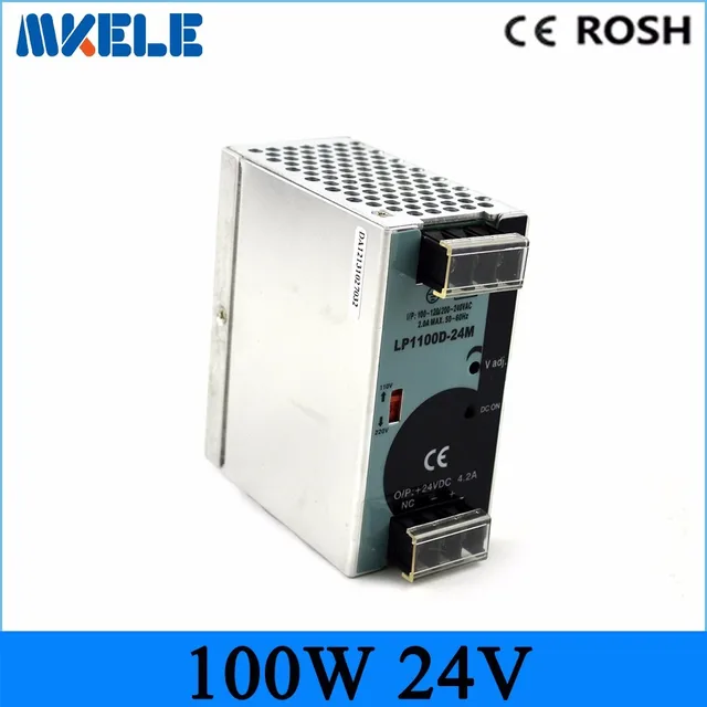 100w 24vdc 4.2A din rail power supply LP 100 24 Mini size Din Rail Single Output 24v ac dc