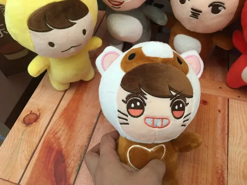 Kpop EXO плюшевые игрушки суперзвезда Baek Hyun Чан Ёль Kai SE HUN Су Хо Д. О Лухан Чэнь